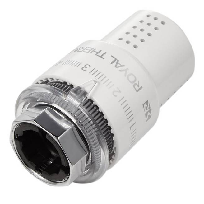 Термоголовка жидкостная Royal Thermo Design М30х1,5 (белый) RTO 07.0009