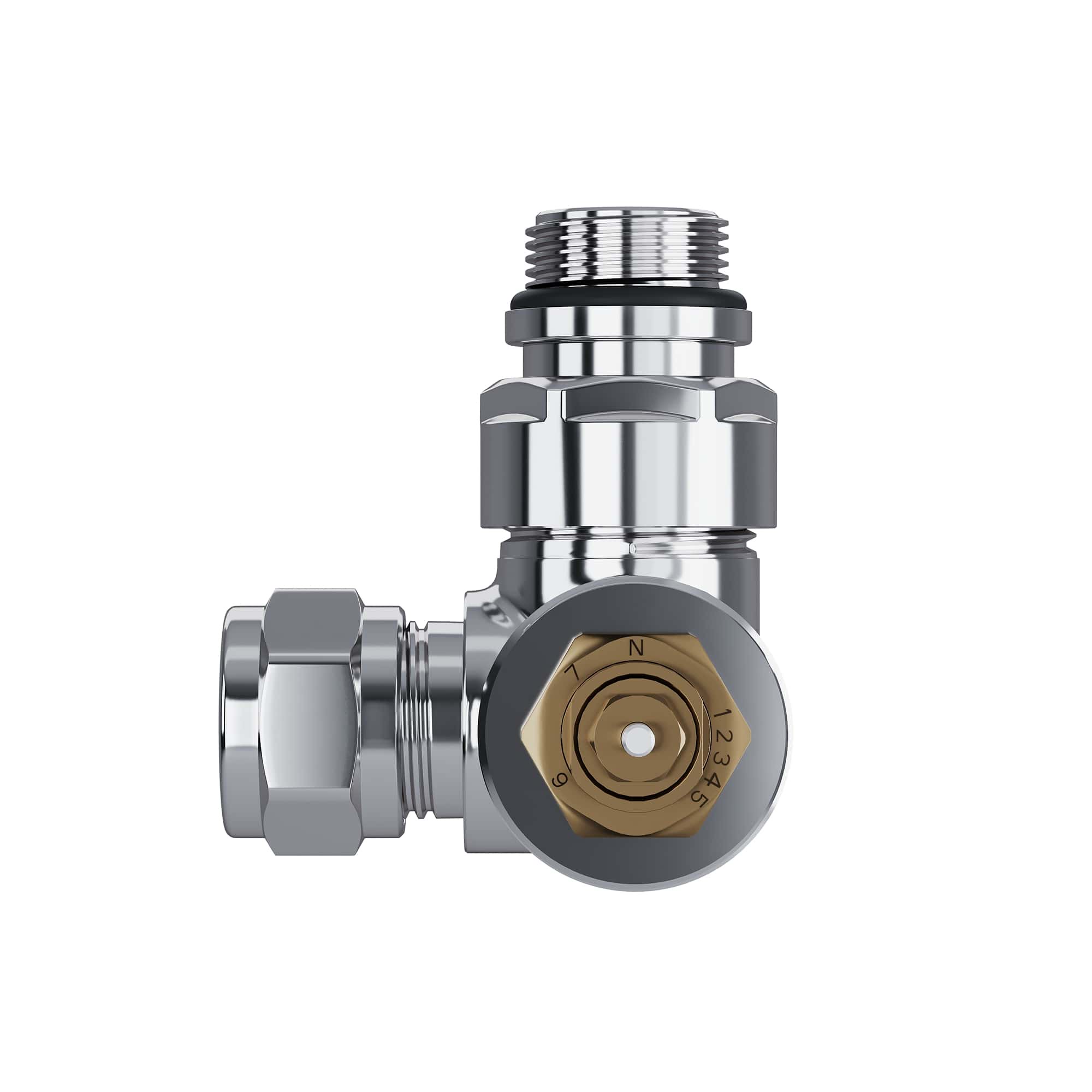 Набор термостатический трехосевой Royal Thermo Design Pro 15мм М30х1,5 (Хром)