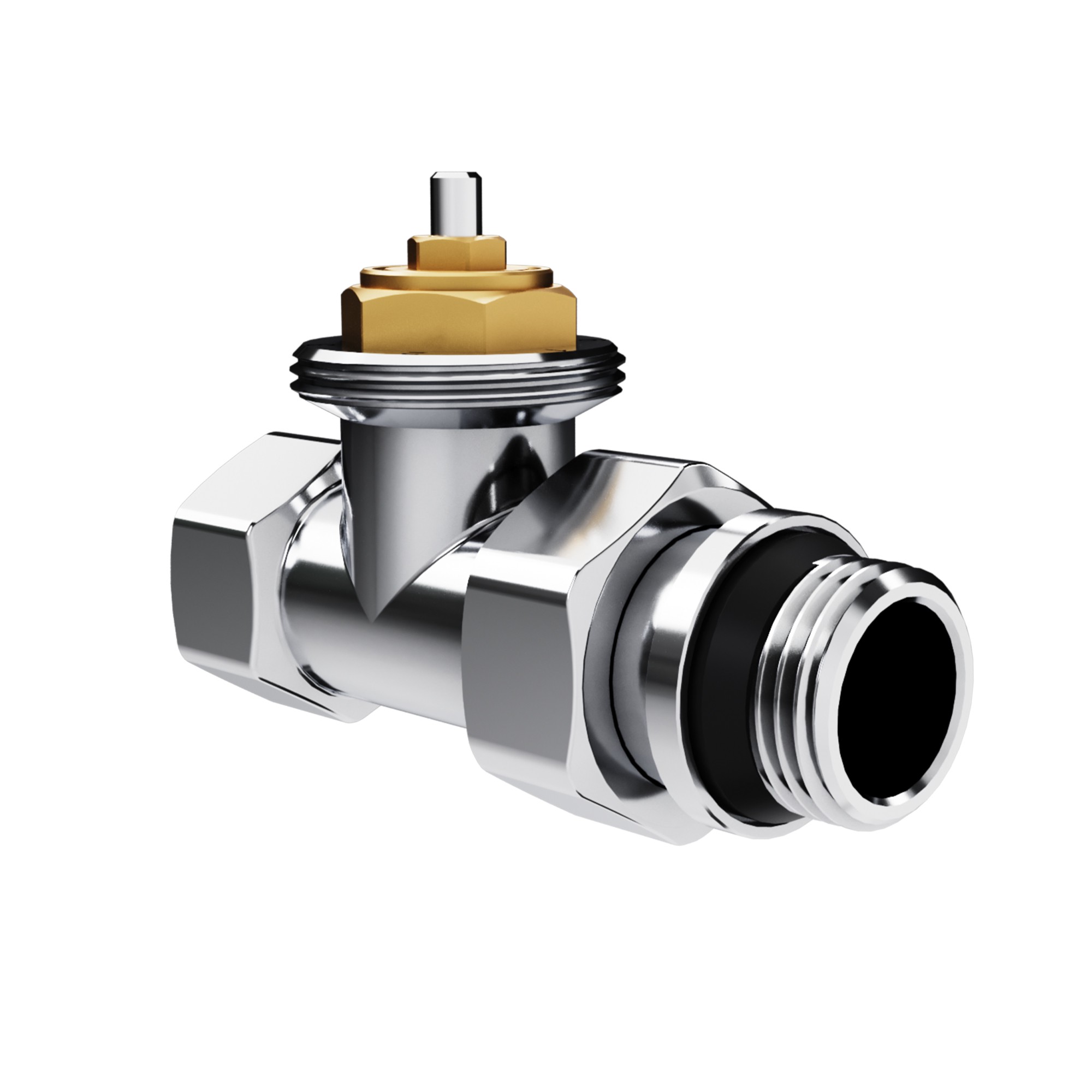 Набор термостатический прямой Royal Thermo Design 1/2"М30х1,5 (Хром)