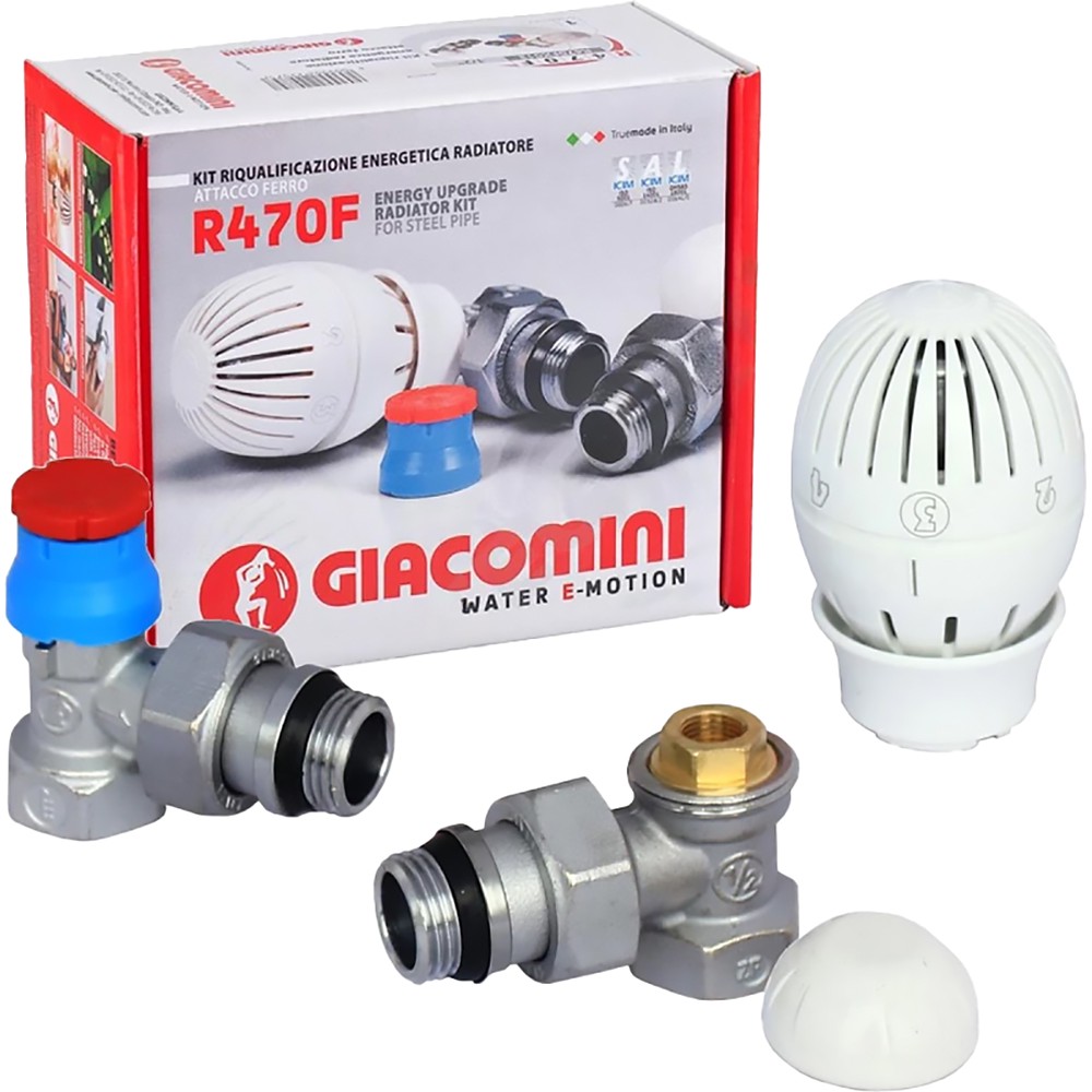 Комплект термостатический угловой 1/2" Giacomini R470FX003