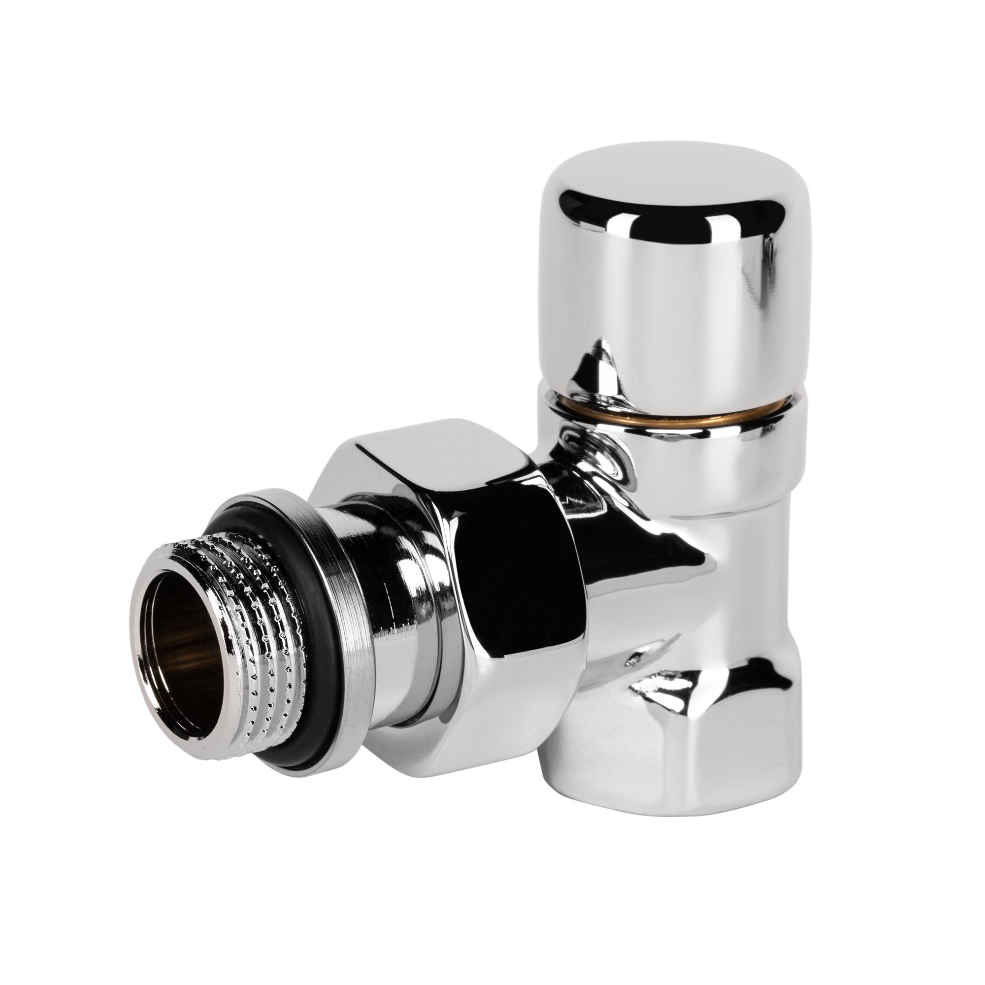 Набор термостатический для радиатора угловой Royal Thermo Design 1/2"М30х1,5 (Хром)