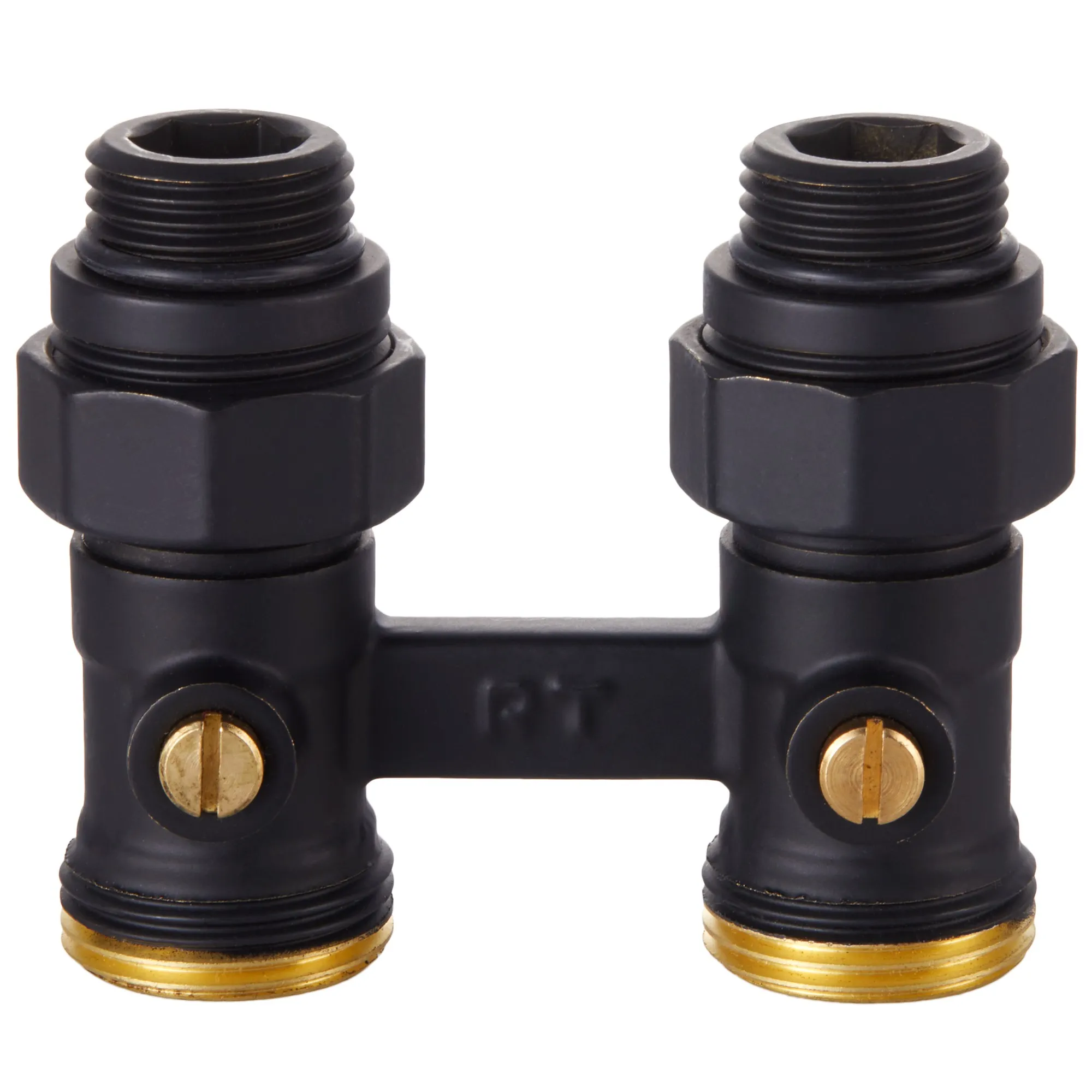 Узел нижнего подключения Royal Thermo прямой 1/2"х3/4" EK (черный)