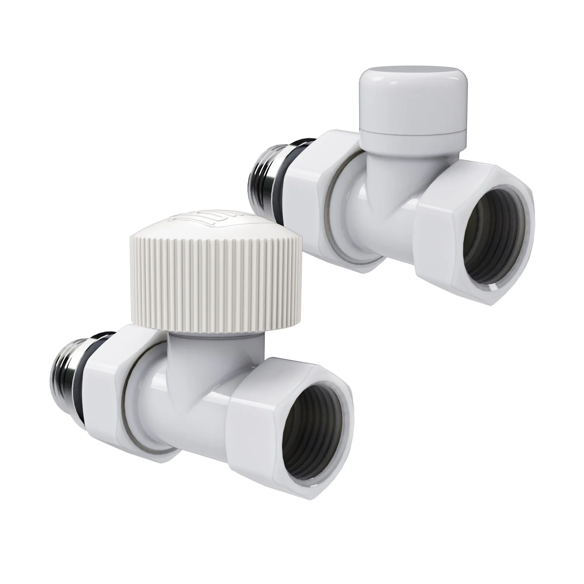 Набор термостатический прямой Royal Thermo Design 1/2"М30х1,5 (Белый)