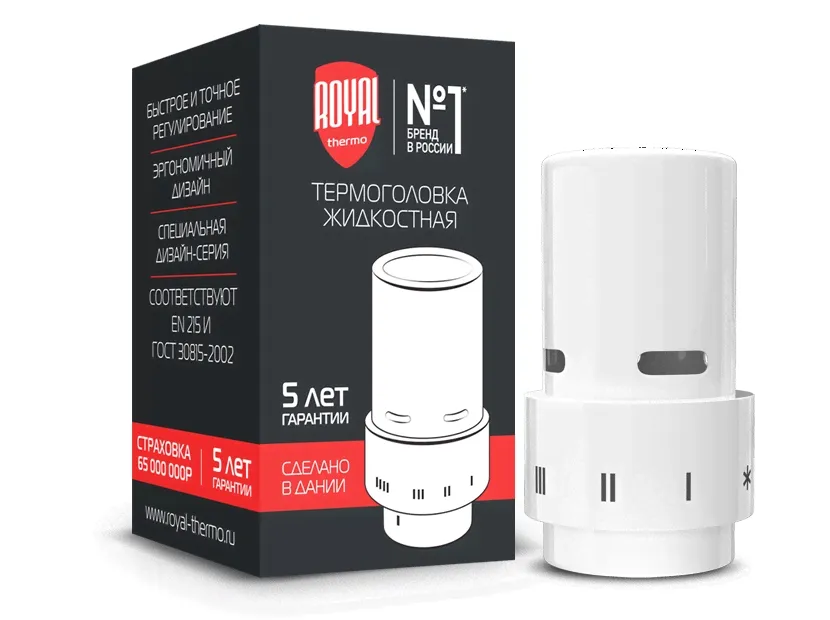 Термоголовка жидкостная Royal Thermo Design, Click (белый)