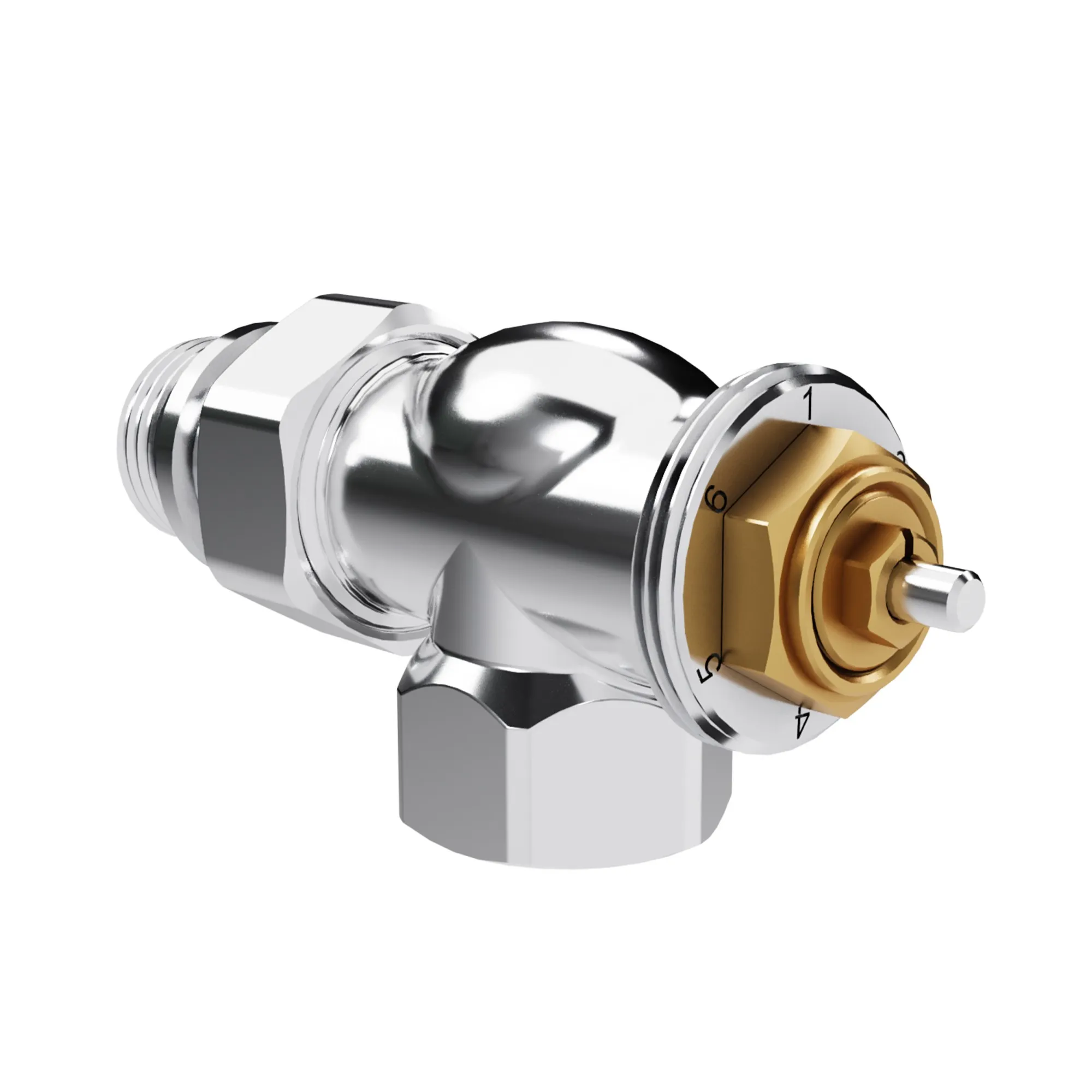 Набор термостатический осевой Royal Thermo Design 1/2"М30х1,5 (Хром)